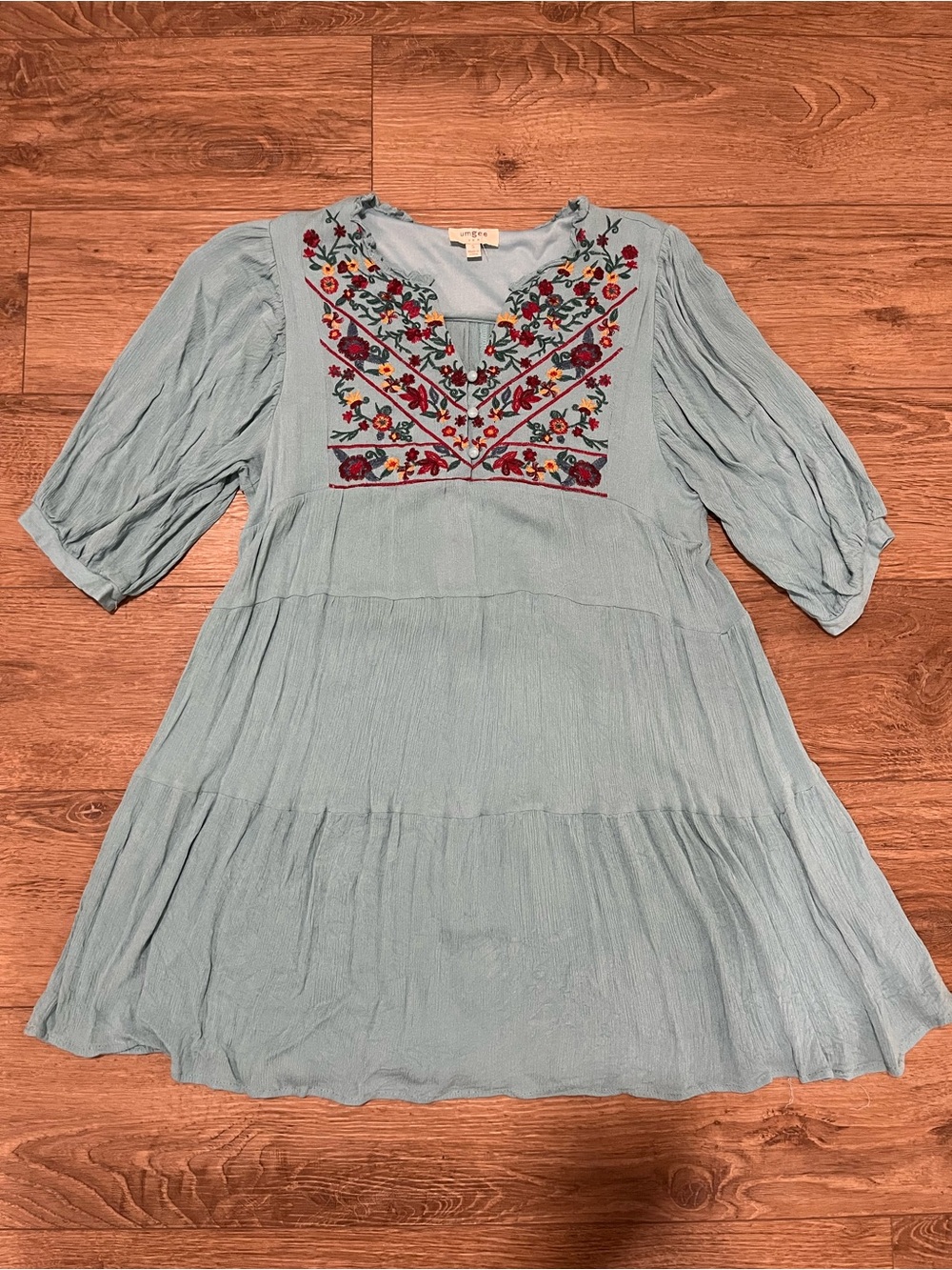 Umgee floral embroidered dress